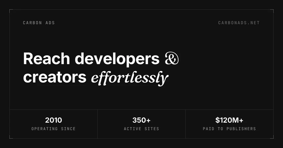 Visual published with the cited source for this record: A developer ad network trades scale for one advertiser per page